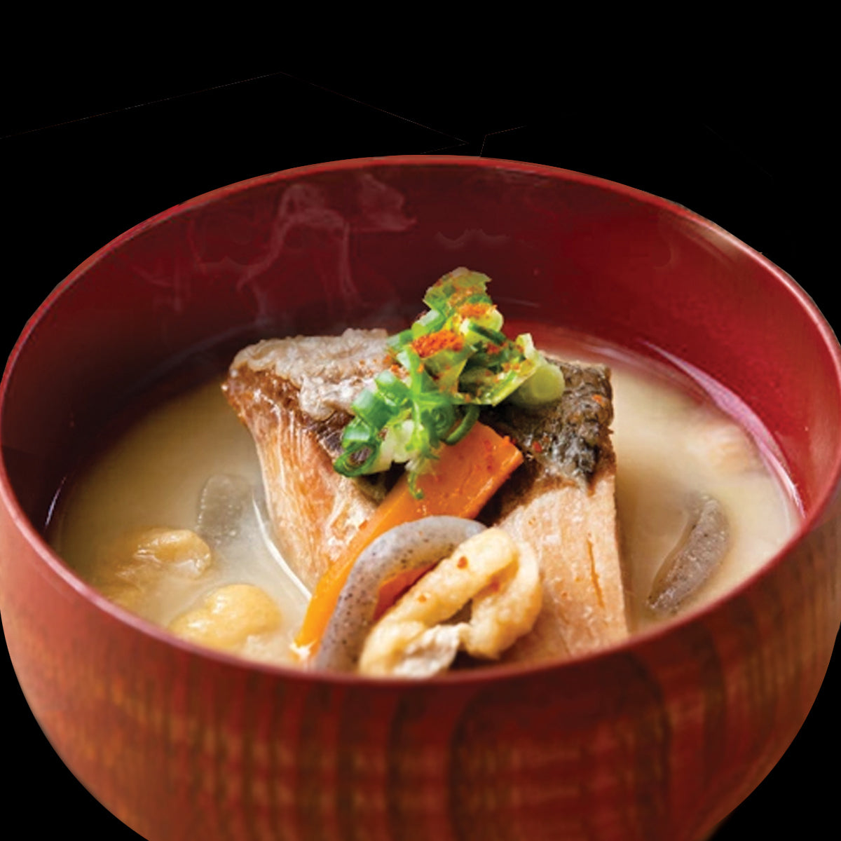Sakekasu Based Soup with Salmon & Ayu with Roe Simmered in Sweet Soy Set